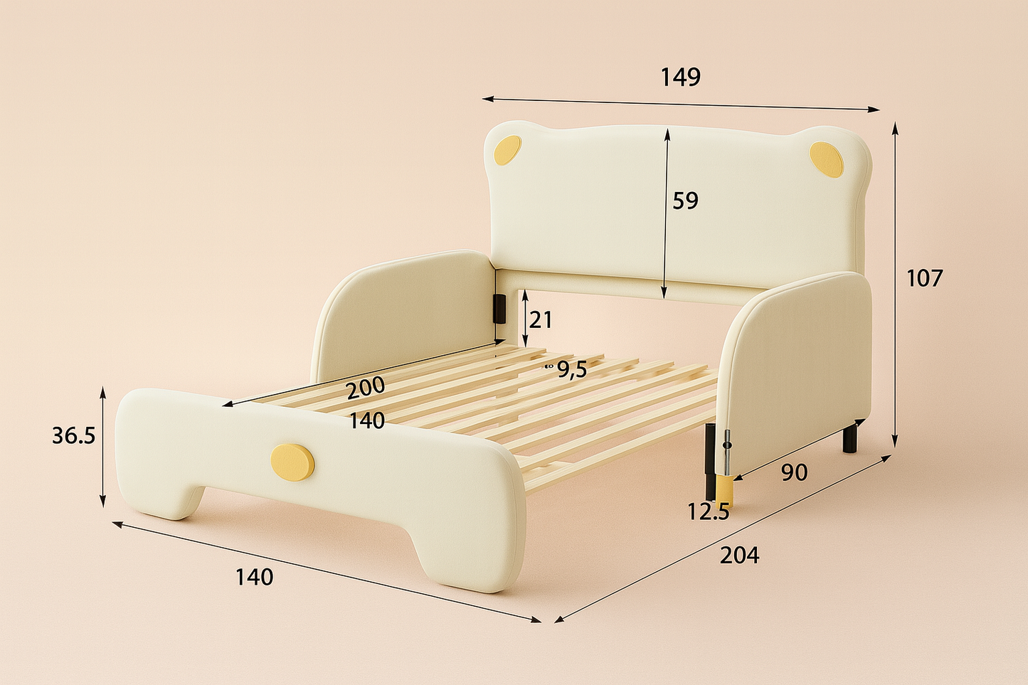 Le lit Ă©volutif le plus adorable pour accompagner sa croissance đ§ž