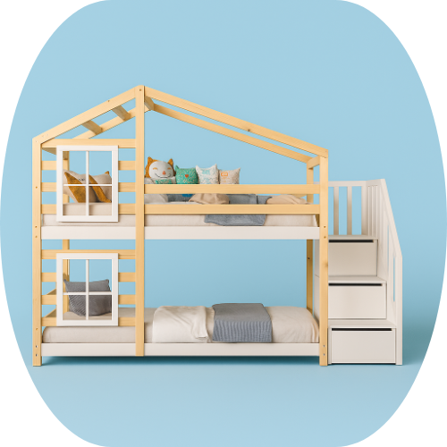 Lit Double Cabane